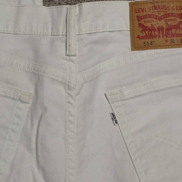 Levi's Other - Levi's 514 White Slim Straight Men’s Jeans